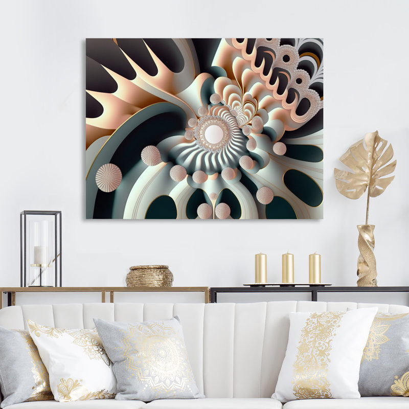 «Dezi Fractal Flower Universe II», reproduction sur toile, L 20 po x H 12 po, Toile tendue