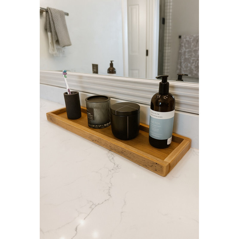 Reclaimed Wood Centerpiece Tray 24x6, 24"W x 6"D x 1.5"H