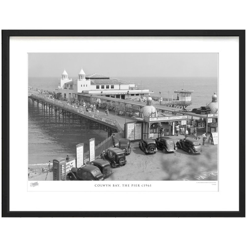 Colwyn Bay, the Pier C1961 1 Piece Single Picture Frame Wall Art, 45cm H x 60cm W x 2.3cm D