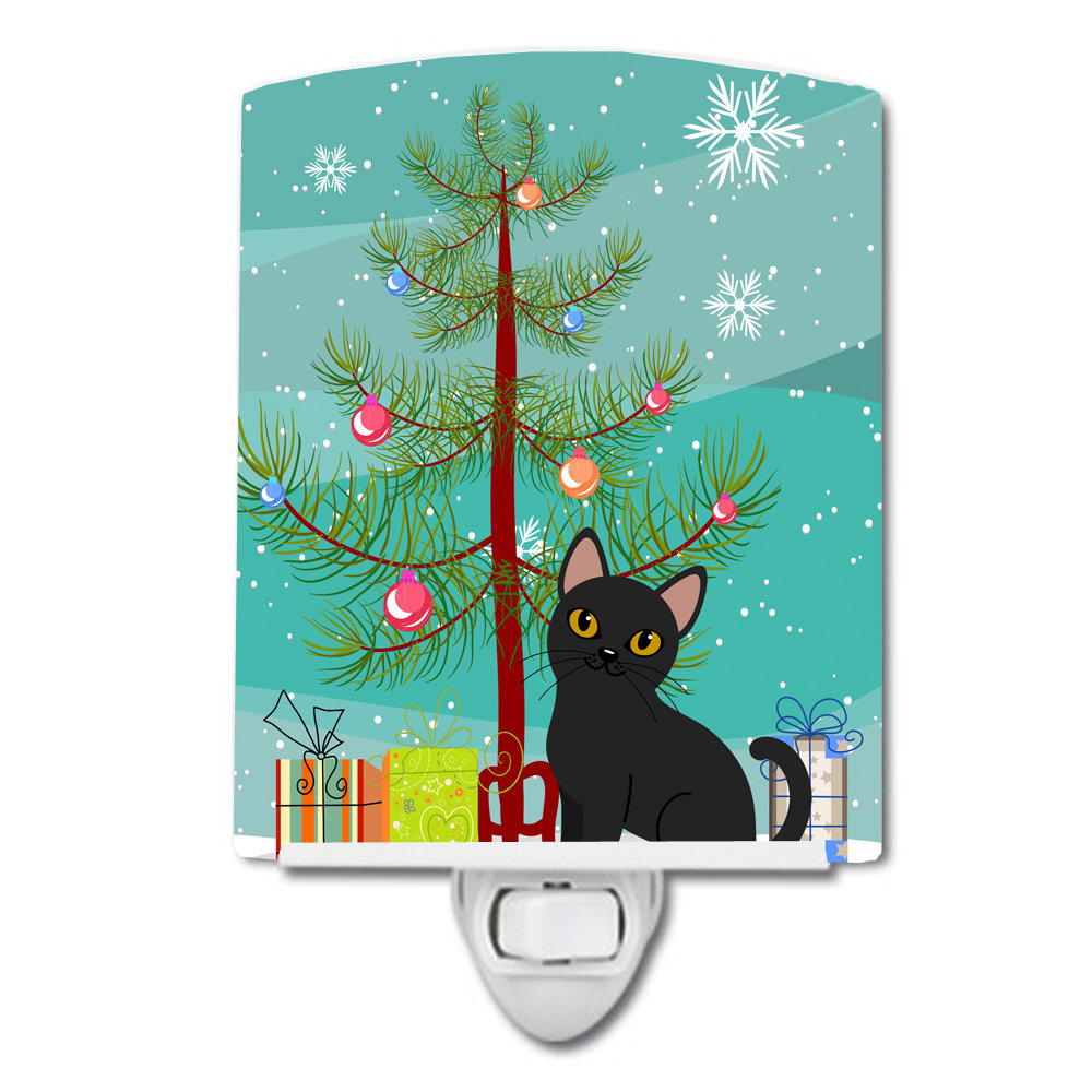 Bombay Cat Merry Christmas Tree Ceramic Night Light Caroline's Treasures