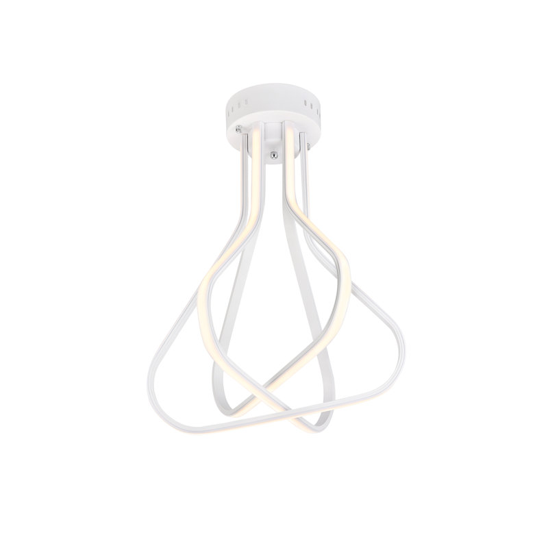 Graf LED Flush Mount, White
