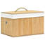 Boîte de rangement vidaXL, tissu moyen pliable-1712001163