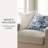2-Pack Cotton Slub Decor Throw Pillows in Distressed Floral-110821248