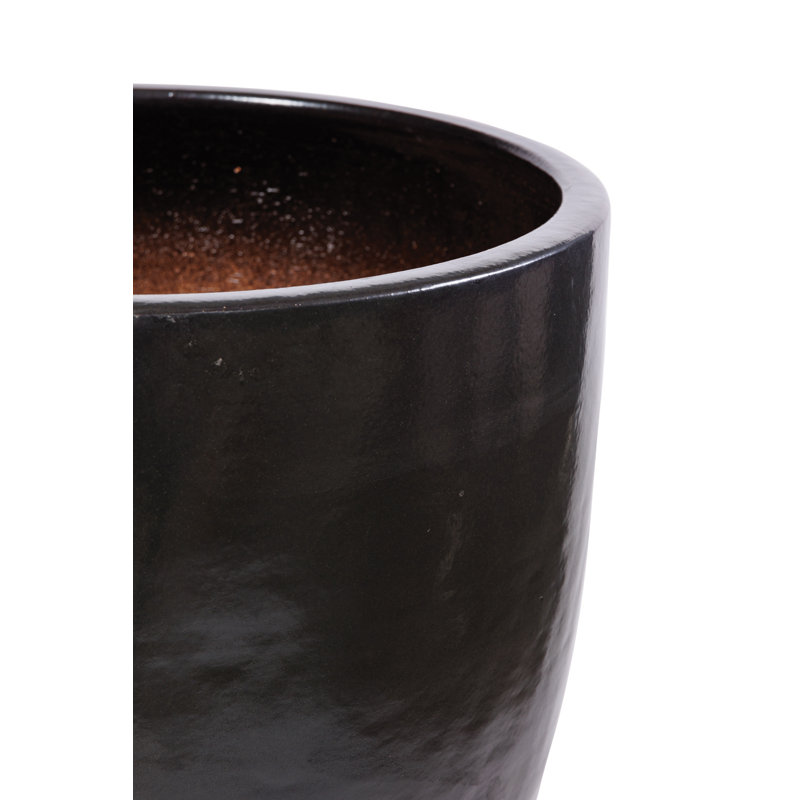Ceramics Handmade Ceramic Planter, Iron Semi-Gloss