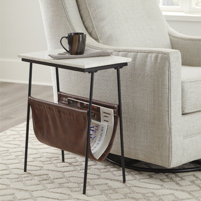 Tellis Marble Top End Table