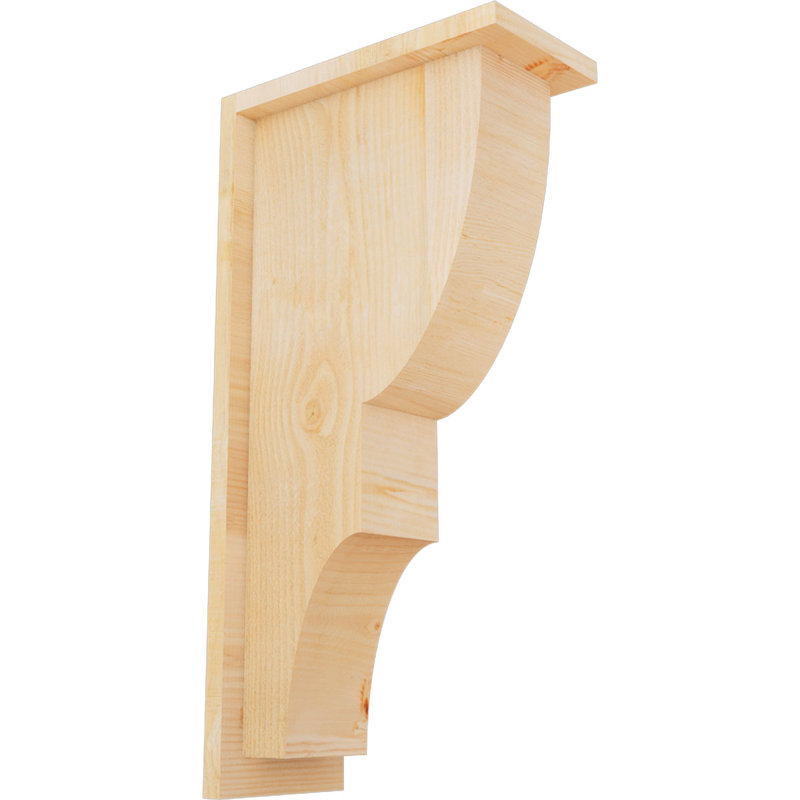 Corbeau Ridgewood avec contre-plaque, H 24 po x l 6 po x P 12 po, Sapin de Douglas, Sciage brut