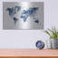Art mural de luxe «Indigo World Map» par Brandon Wong-108583120