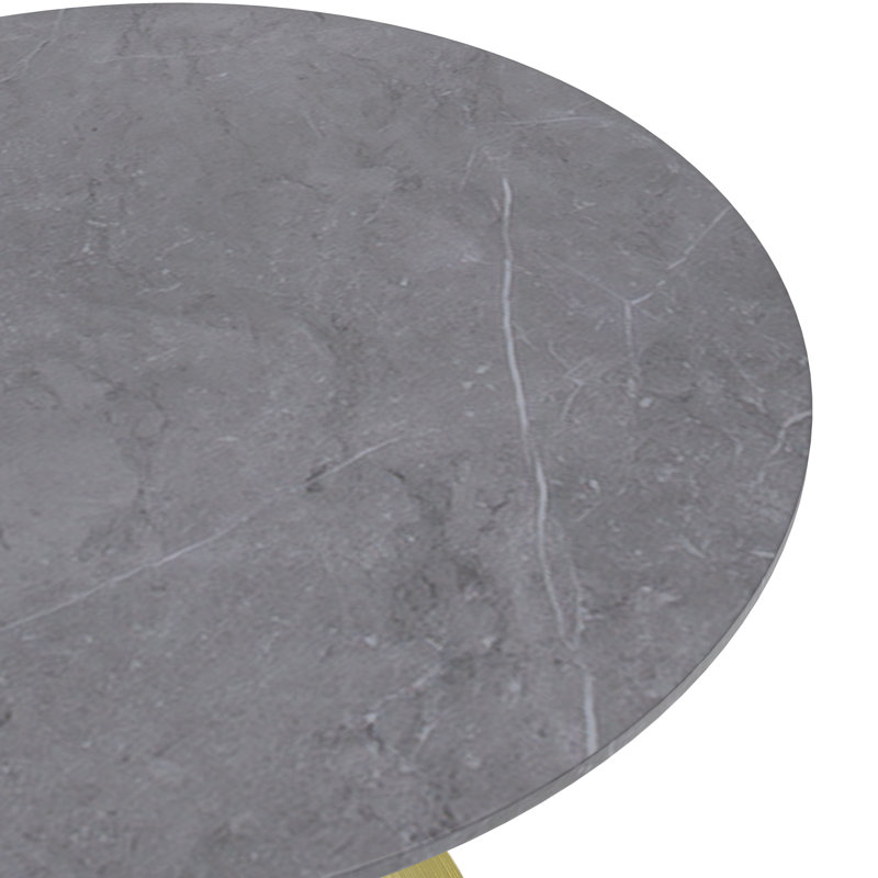 Table de salle à manger Kostadinka, Gris, 29.34" H x 35.43" W x 35.43" D