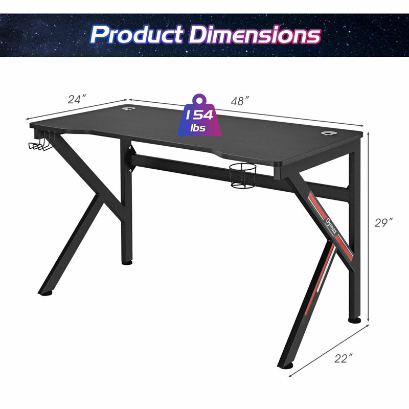 Metal Base Writing Desk
