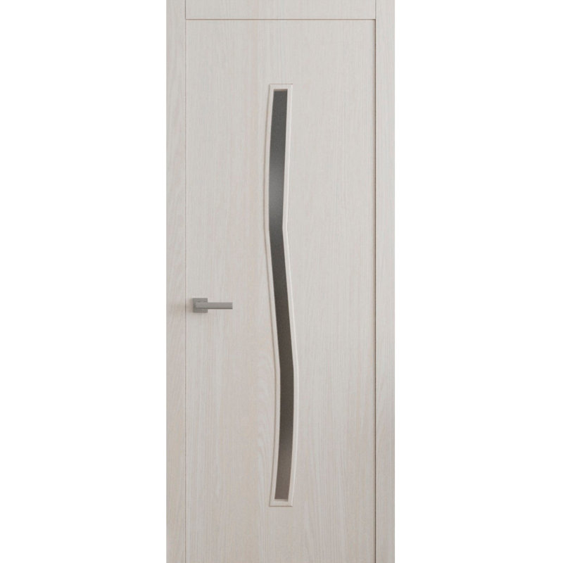 Interior Solid French Door - ESSENTIAL 8002 - Single Regular Panel Frame Handle - Bathroom Bedroom Modern Doors, 30" x 80"