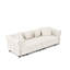 Canapé Chesterfield, canapé-lit gigogne 3-en-1 de 89 po, canapé-lit convertible, canapé-lit très grand, méridienne, canapé en velours 3 places avec repose-pieds mobile, conception capitonnée-1593348700