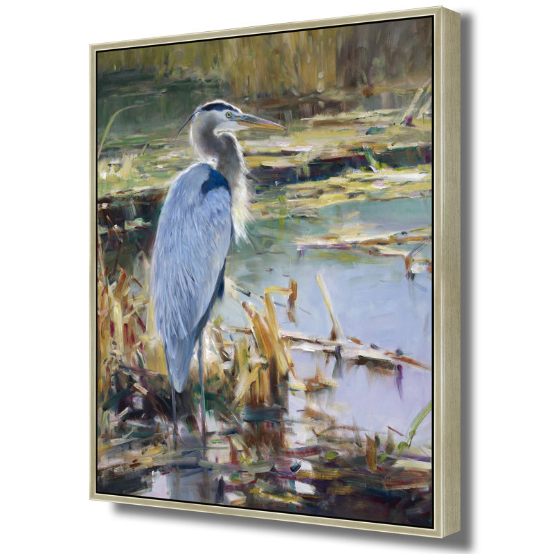 Bord de la nature, H 50 po x l 74 po, Doré