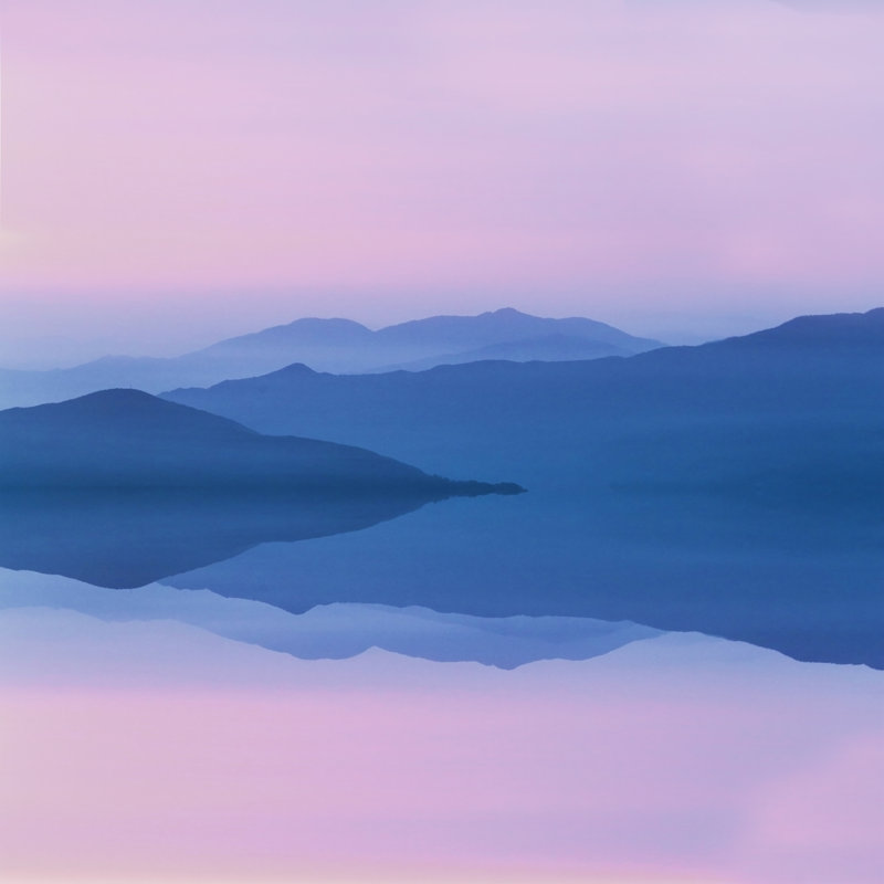 " Mountain Reflections ", 20" H x 20" W  