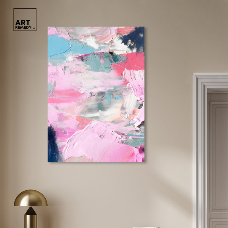 Colorful Abstract Gallery Wrapped Canvas Wall Art, 24" x 36"