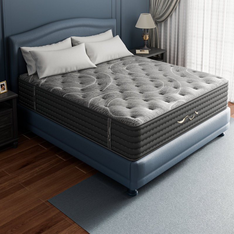 12" High-end Medium & Firm Reversible Cashmere Gel Memory Foam Mattress With Certipur-US and SGS Fire Certified, Twin XL
