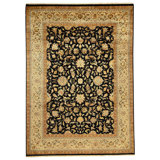 Hand Woven Silk and Wool Oriental Area Rug