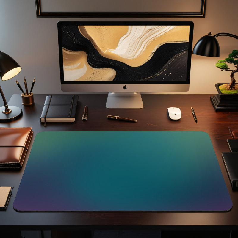 Polyester Desk Pad, 14.4x12.1