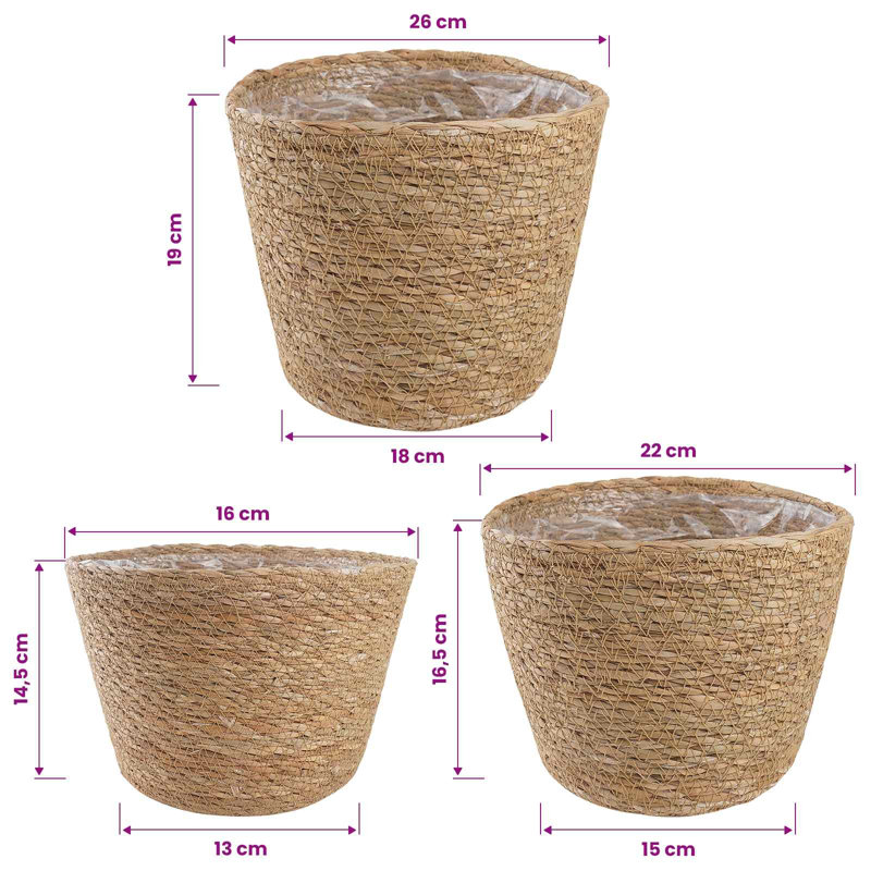 Cashaun Planter, Natural