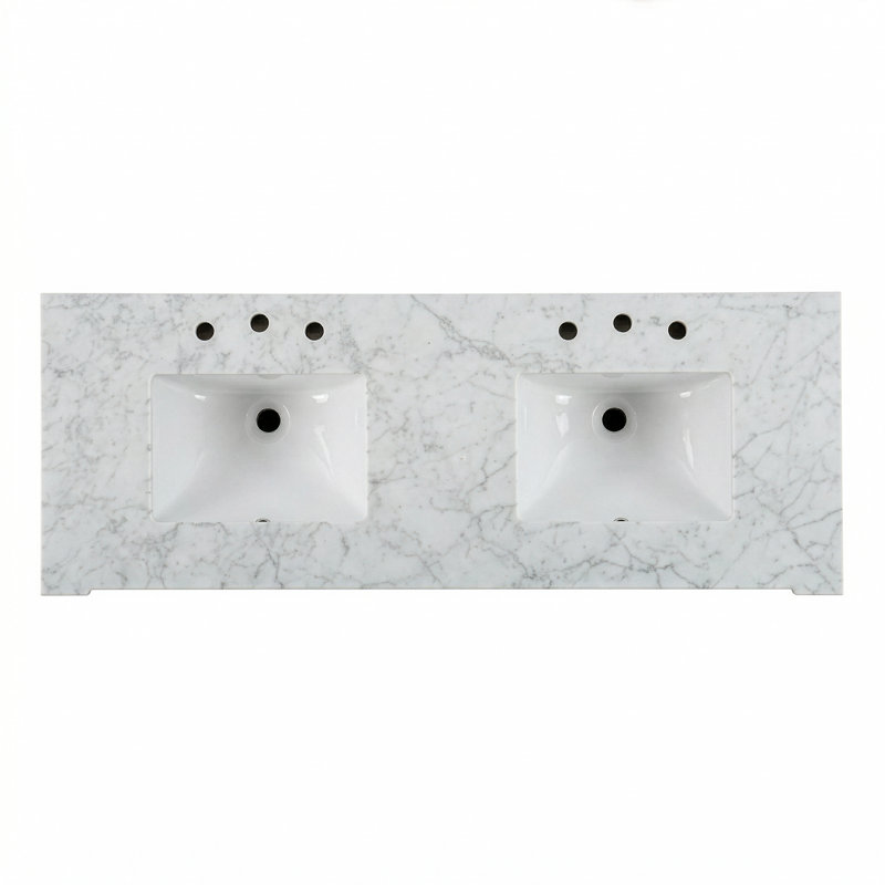 60 in. Double Vanity, Brown