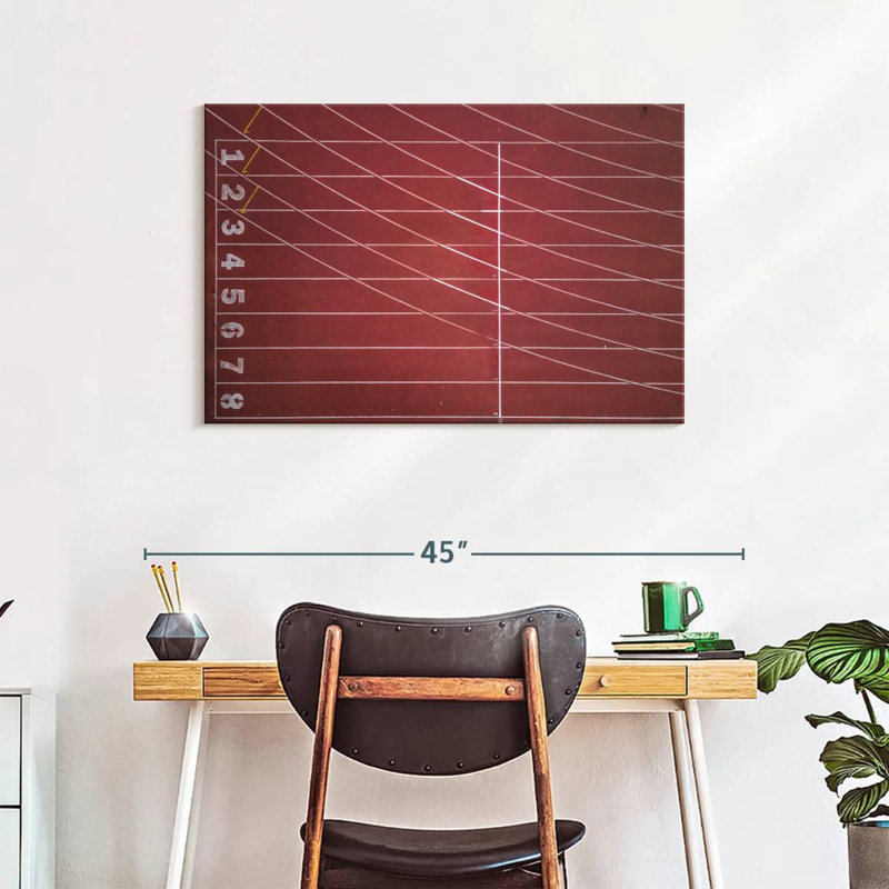 Sireci Empty Track And Field, 24" H x 36" W