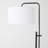 Leo 72 in. Modern Height-Adjustable LED Floor Lamp with Black Marble Base