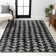 Kellman Moroccan Triangle Geometric Black/Cream Rug