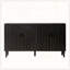 Cabine de rangement moderne en bois noir-428825355