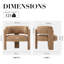 Modern Upholstered Barrel Armchair-2092973991