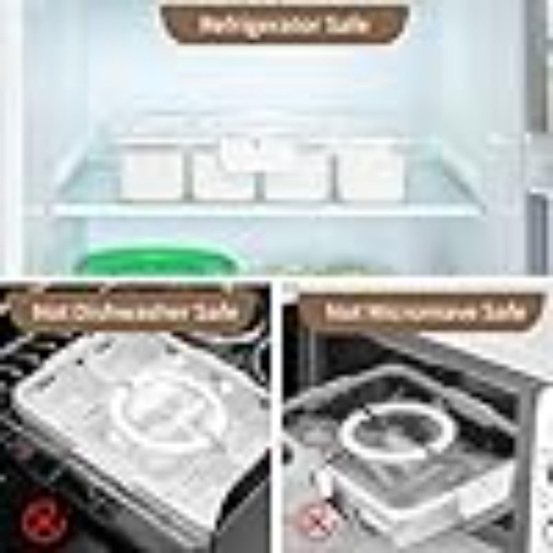 Divided Serving Tray With Lid And Handle, Snackle Box Charcuterie Container Portable For Snack Platters Reusable Clear Organizer 8 Compartments For Candy, Fruits, Nuts Perfect For Party Entertaining
