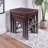 Julian Cappuccino 3-Piece Nesting Table Set
