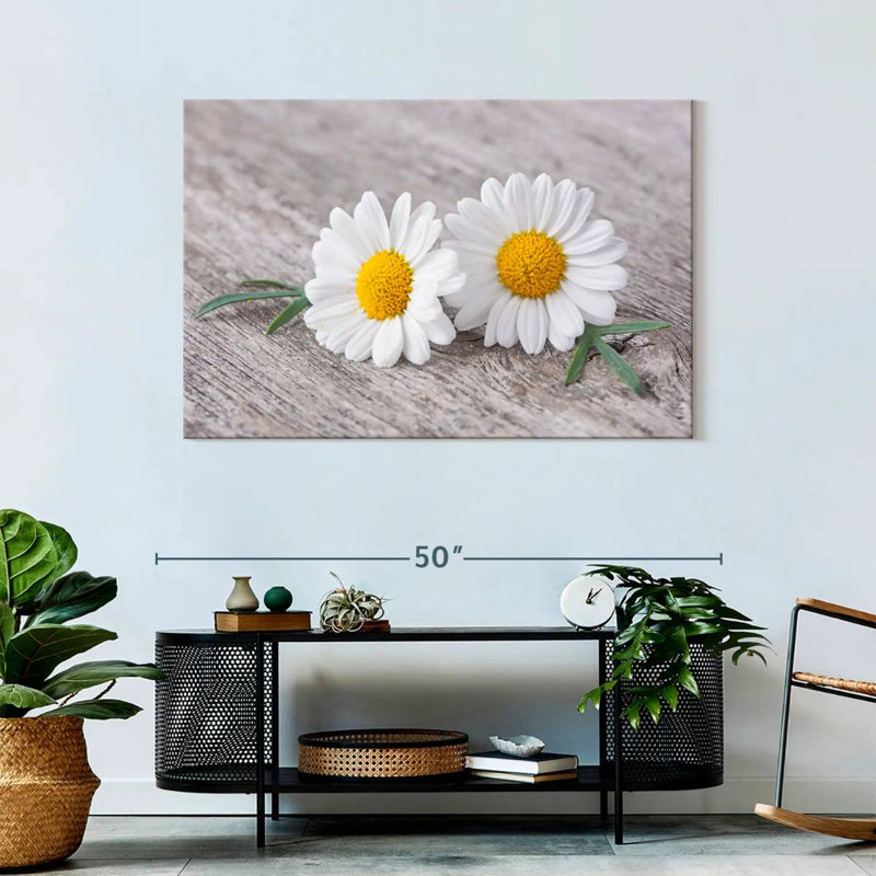 Harnek Two Chamomile Flowers, 30" H x 45" W