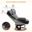 Fauteuil inclinable avec repose-pieds 32,75 po