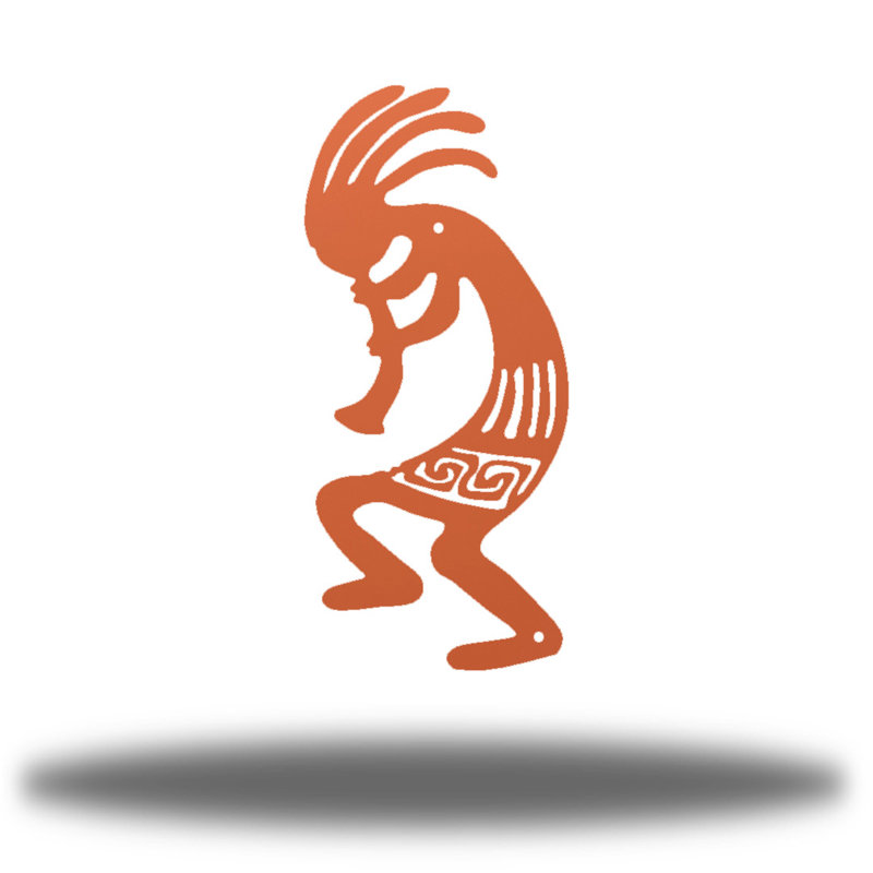 Décoration murale Kokopelli, Corail, H 12 po x l 5,25 po x P 0,06 po