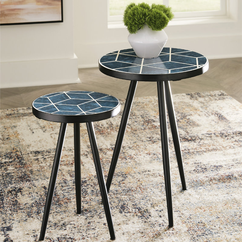 Ensemble de tables basses 3 pièces Toshiaki