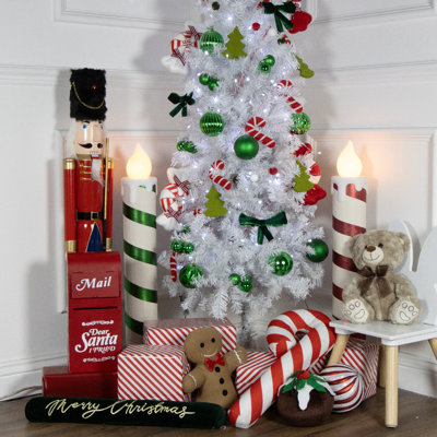 Lighted Artificial Fir Christmas Tree