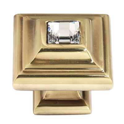 Swarovski Crystal Square Knob