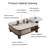 Microcrystalline stone square coffee table