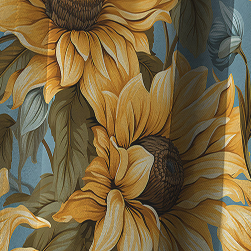 Sunflower Shores - motif tropical - rideau floral - rideau occultant floral - 1 panneau, L 52 po x L 90 po