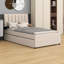 Lit plateforme tapissier avec lit gigogne