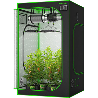 High Reflective Mylar Grow Tent with Observation Window and Floor Tray