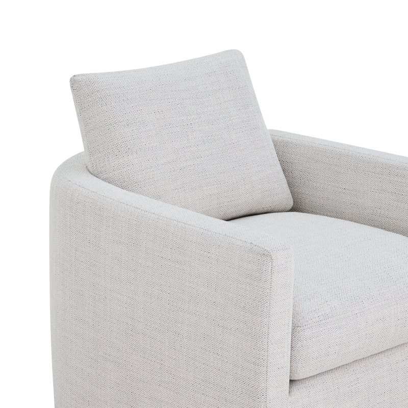 Fauteuil d'appoint Bobbi, Polyester ivoire Prestige