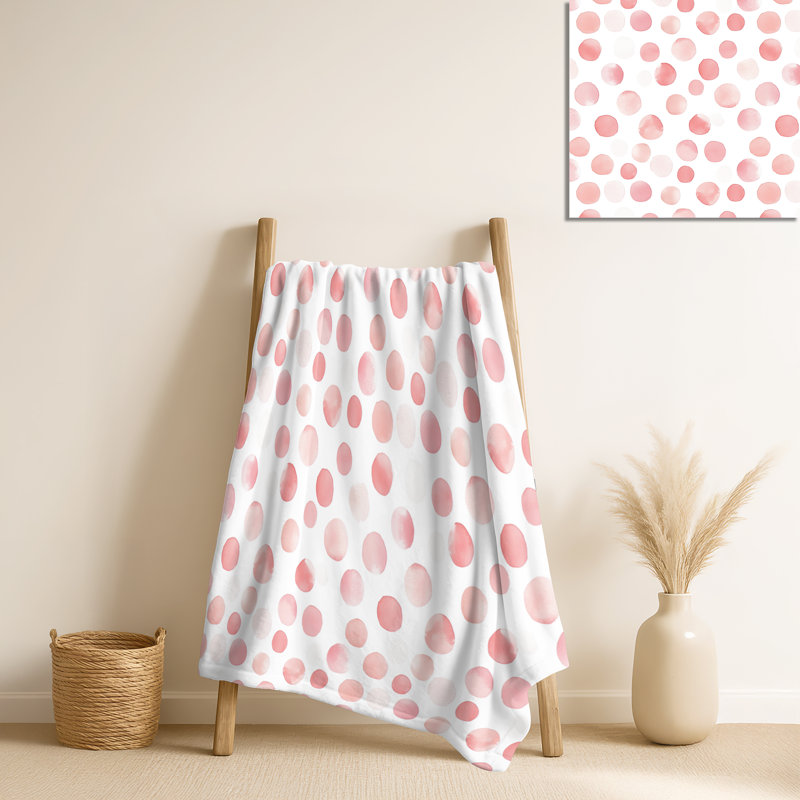 Coussin circulaire à motif géométrique beige et sable, Beige/Pink Geometric Shapes