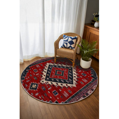 Tapis marocain en coton et polyester à imprimé numérique Gulhayo
