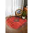 Susan Red Oriental Machine Printed Cotton Polyester Area Rug-1897812784
