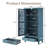 55'' Tall Storage Cabinet With Drawer, Decorative 2-Door Carved Wood Accent Cabinet With Solid Wood Legs-1212658002