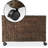 Casafield Water Hyacinth 2-Section Rolling Storage Basket with Lid-1878716064