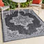 Tapis d'intérieur / extérieur gris foncé / crème Graysin-1440054747