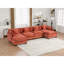 Canapé Cloud 4 places, canapé modulaire moderne pour le salon, coussin rembourré à double couche confortable, tissu chenille respirant