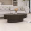 Wood Oval Coffee Table For Living Room-1441307959