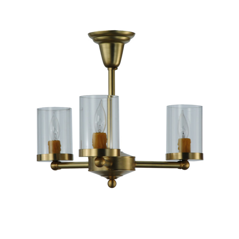 Schoolhouse & Early Electric 3 - Light Semi Flush Mount
